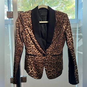 BCBG MAXAZARIA Leopard Blazer